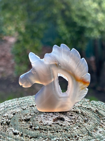 Carving - Agate Unicorn