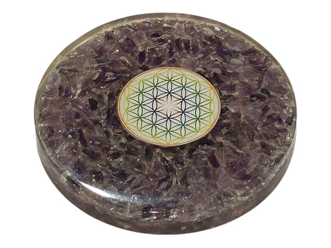 Orgonite Plate Style 5- Amethyst