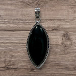 Cabochon Pendant - Black Obsidian #1