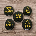 Black Obsidian Elemental Word Stones
