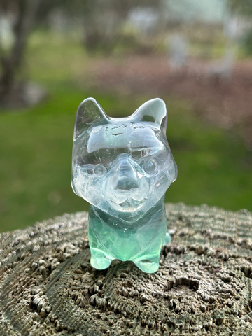 Carving - Fluorite Dog