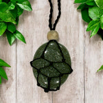 Aventurine Macrame Pendant - Adjustable