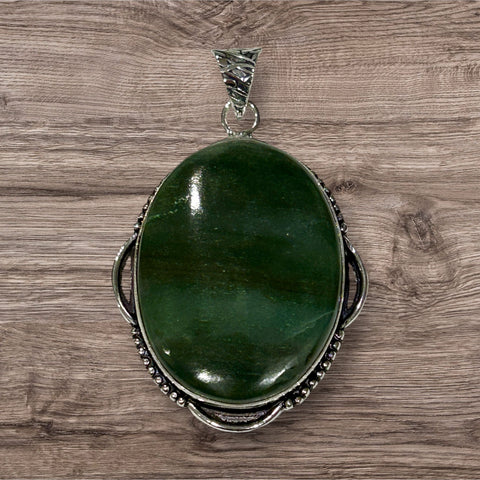 Cabochon Pendant - Jade #1