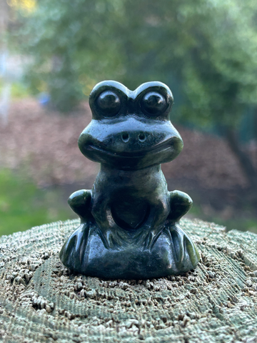 Carving - Jade Frog