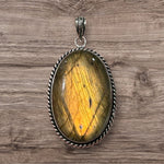 Cabochon Pendant - Labradorite #2