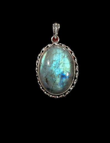 Cabochon Pendant - Labradorite #4