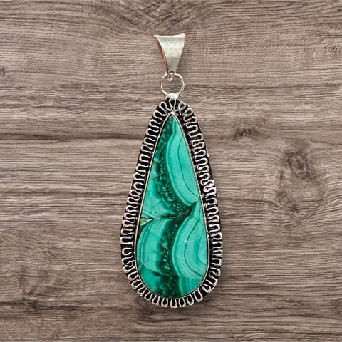 Cabochon Pendant - Malachite #2 (authentic)
