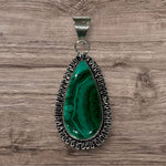 Cabochon Pendant - Malachite #3 (authentic)