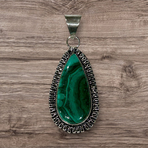 Cabochon Pendant - Malachite #3 (authentic)