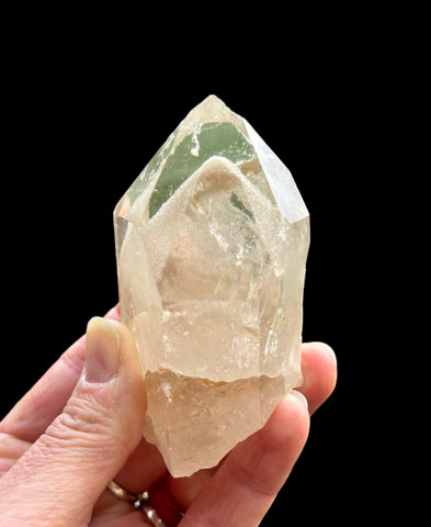 Clear Quartz Point with Chlorite Phantom- Himalayan Quartz #2