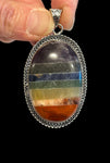 7-Stone Chakra Pendant - Cabochon Pendant #1