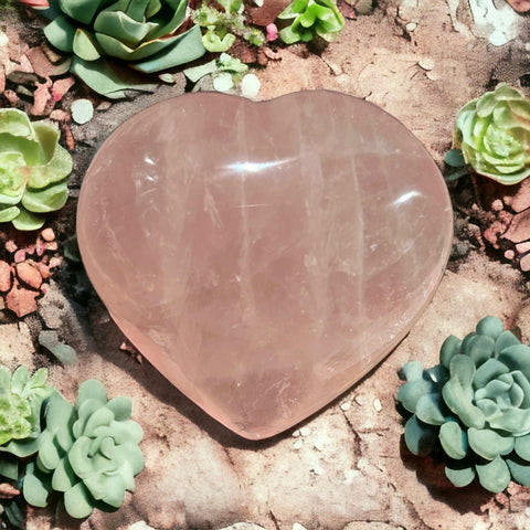 Rose Quartz Heart - Madagascar