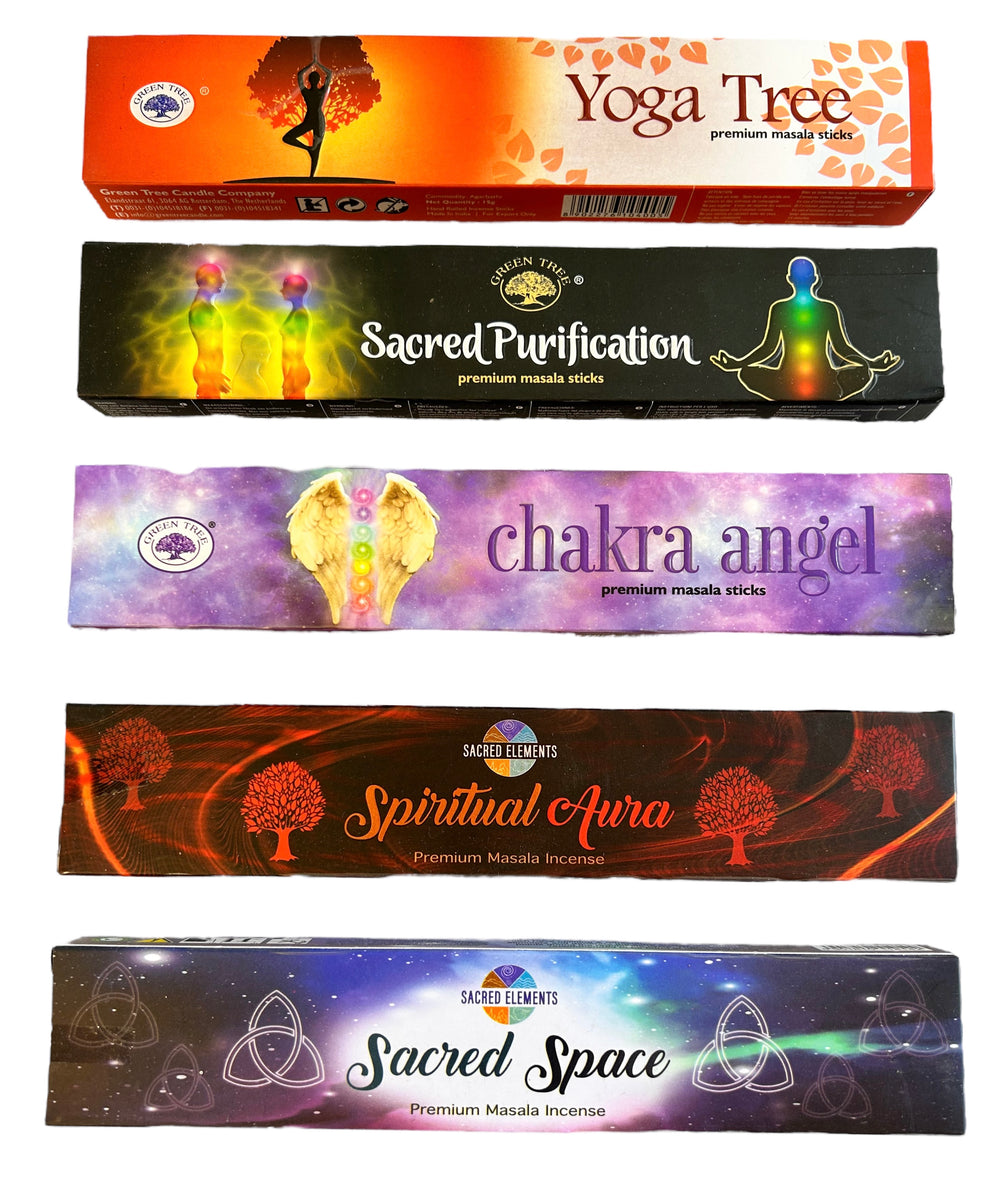 5 x Box of incense set - Pack #2 – Crystal Rainbow