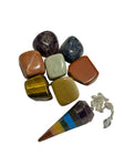 2 piece Set - 7 crystals + Chakra Pendulum  - 50% off