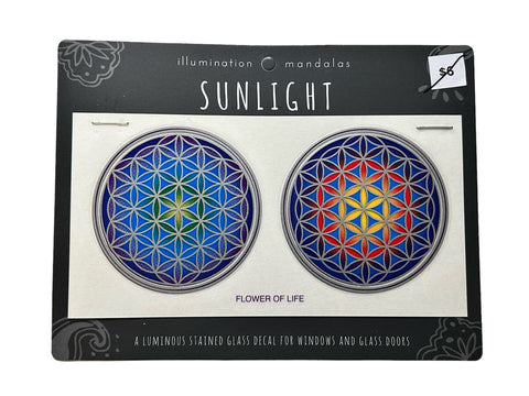 Window Decal - Flower of life 2 pack - 50% off