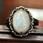 Ring - Rainbow Moonstone