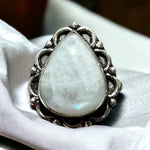 Ring - Rainbow Moonstone #3