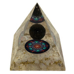 Orgonite Pyramid Style 4 - Flower of Life Rainbow Moonstone #2