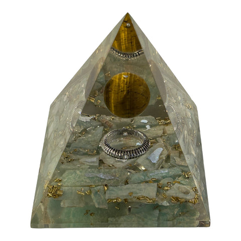 Orgonite Pyramid - Ring- Amazonite #1