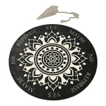 yes /no Pendulum Board and Pendulum - Rose Quartz
