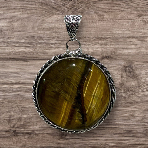 Cabochon Pendant - Tiger's Eye #1
