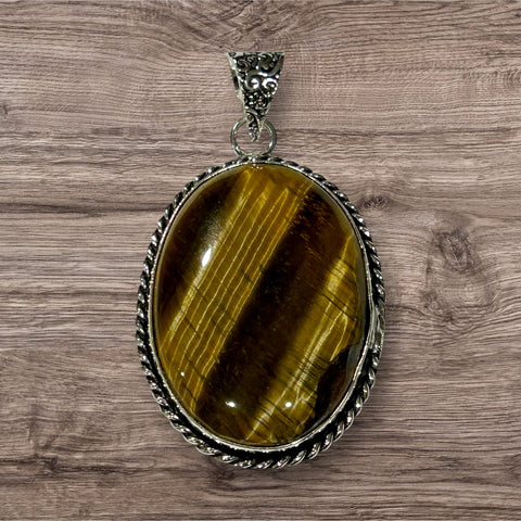 Cabochon Pendant - Tiger's Eye #2
