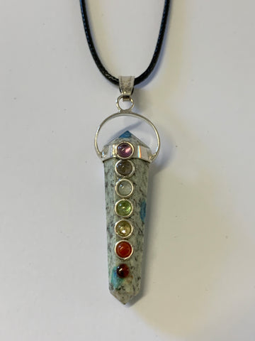 Chakra Double Terminator Pendant - K2