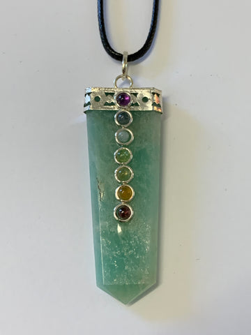 Chakra Flat Pendant - Amazonite