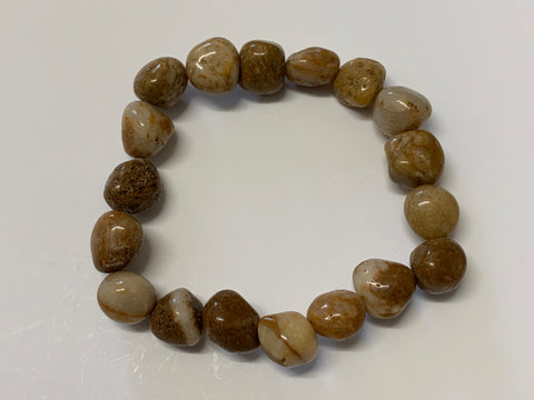 Tumbled Bracelet Coffee Jasper