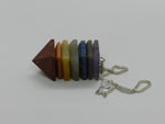 7-Stone Chakra Pyramid Pendulum