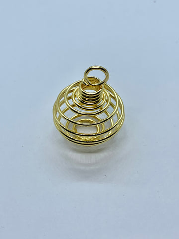Cage Pendant - Gold