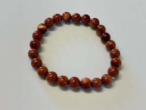 Round Bead Bracelet Goldstone