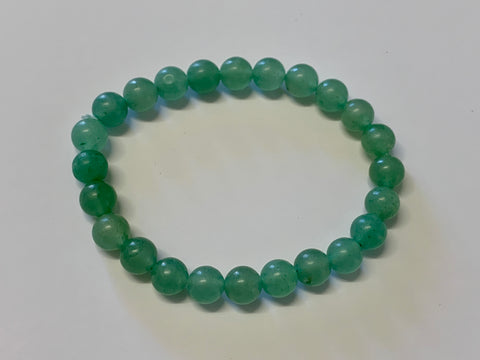 Round Bead Bracelet Green Aventurine