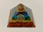 Orgonite Pyramid  Style 1 - Chakra
