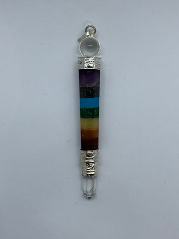 7-Stone Chakra Wand Pendant