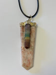 7-Stone Chakra Pendant - Sunstone