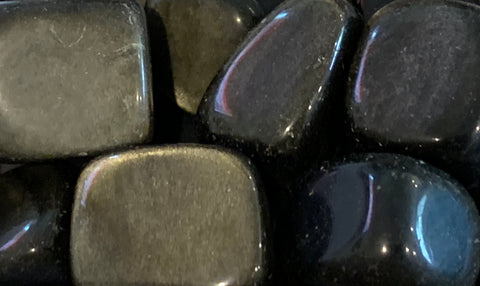 Golden Sheen Obsidian Tumbled