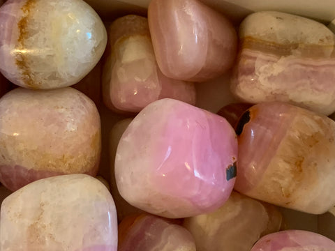 Pink Aragonite Tumbled