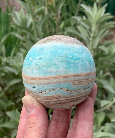 Blue Aragonite Sphere