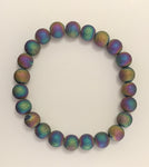 Round Bead Bracelet Titanium Coated