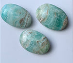 Blue Aragonite Palm Stones - Small