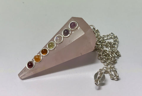 Chakra Pendulum - Rose Quartz