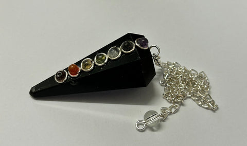 Chakra Pendulum - Black Obsidian