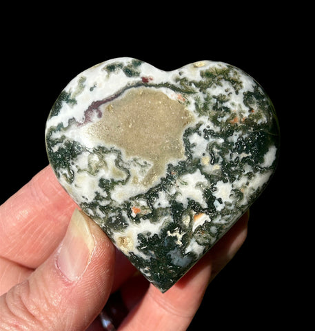Moss Agate Heart