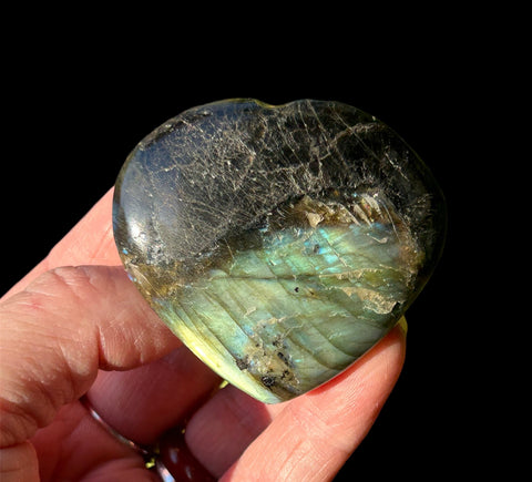 Labradorite Heart