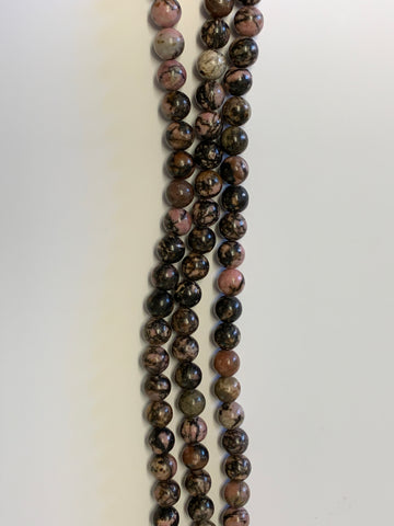 Bead Strand Rhodonite 1