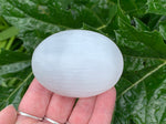 Selenite Palm Stone